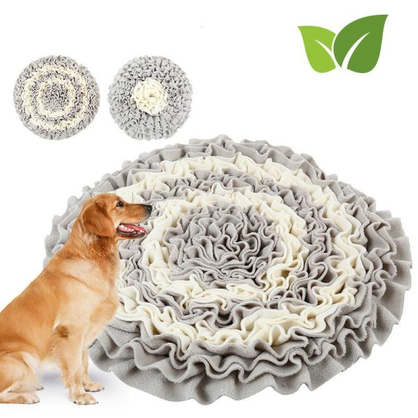 Dog Sniffing Training Mat Round Washable Blanket Pet Stress Training Relieving Nosework Mat