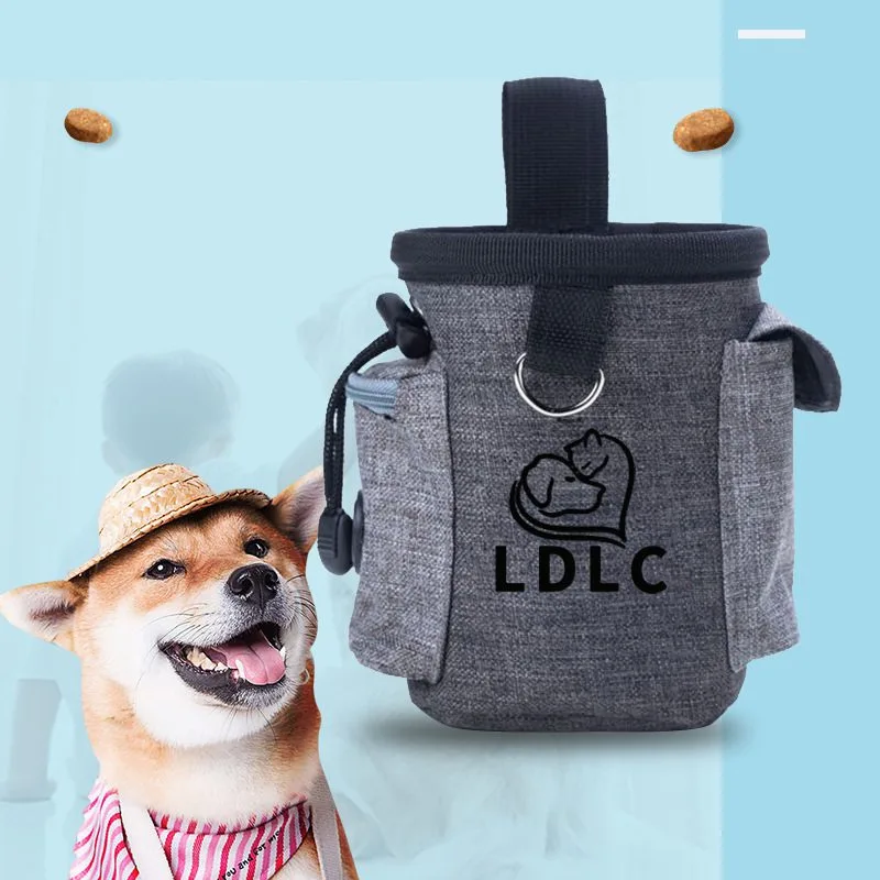 Outdoor Pet Dog Treat Pouch Portable Dog Training Bags Pet Food Container Puppy Snack Reward Waist Bag