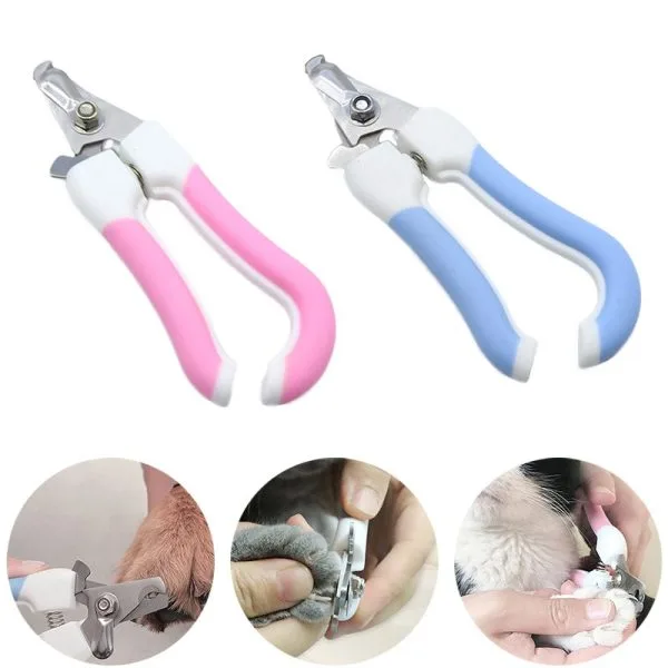 Professional Pet Nail Clippers DogStainless Steel Two-color Labor-Saving Nail Clippers